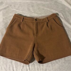 Brown Casual Shorts